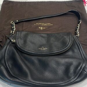 Kate Spade Classic Black Leather Shoulder Bag